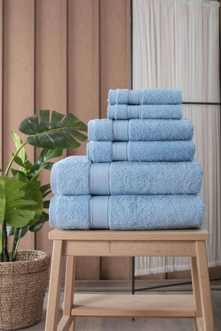 Turkish Cotton Full Bath Towel Set of 6.