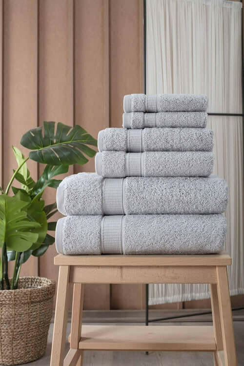 Turkish Cotton Full Bath Towel Set of 6.