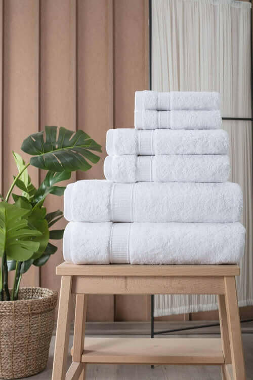 Turkish Cotton Full Bath Towel Set of 6.