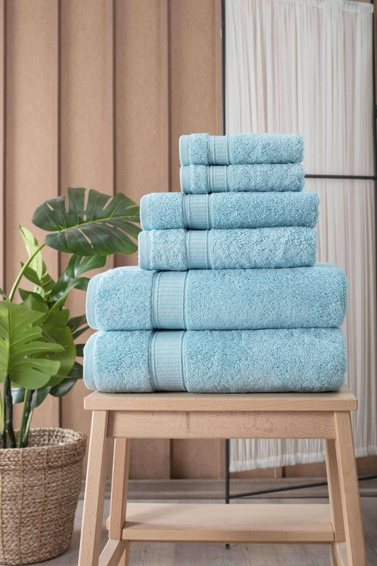 Turkish Cotton Full Bath Towel Set of 6.