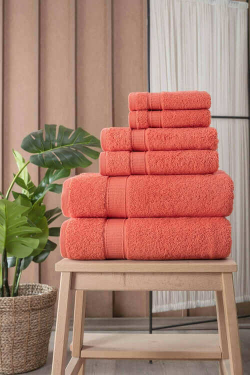 Turkish Cotton Full Bath Towel Set of 6.