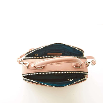 Woven Leather Crossbody Bag Pink Purse Women&