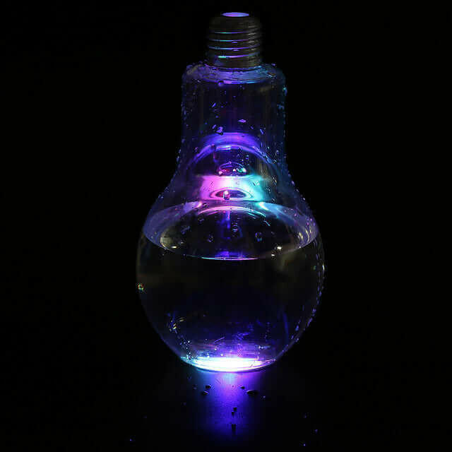 New Fashion Glowing Bulb Water Bottle Cute Brief