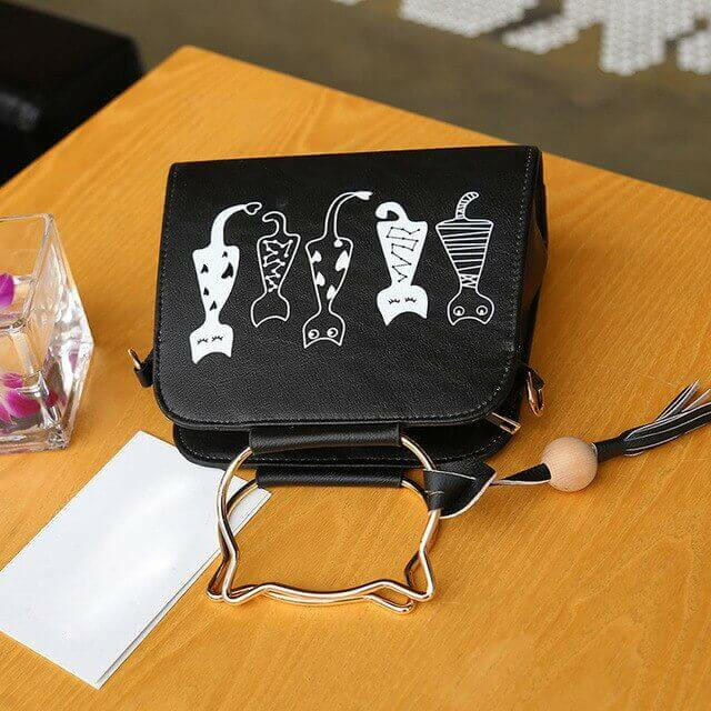 Women Messenger Bag Handbags Cat Rabbit