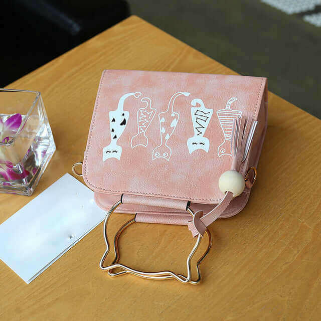 Women Messenger Bag  Handbags Cat Rabbit.