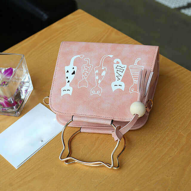 Women Messenger Bag Handbags Cat Rabbit