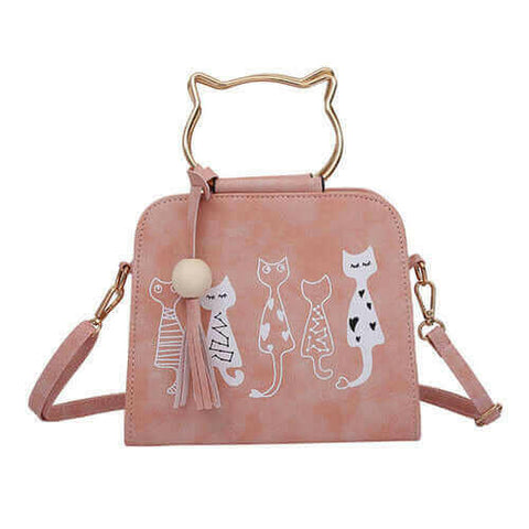 Women Messenger Bag  Handbags Cat Rabbit.