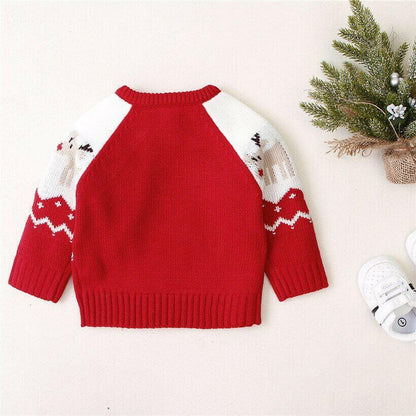 Christmas Deer Knitted Sweater | Children's Sweater.