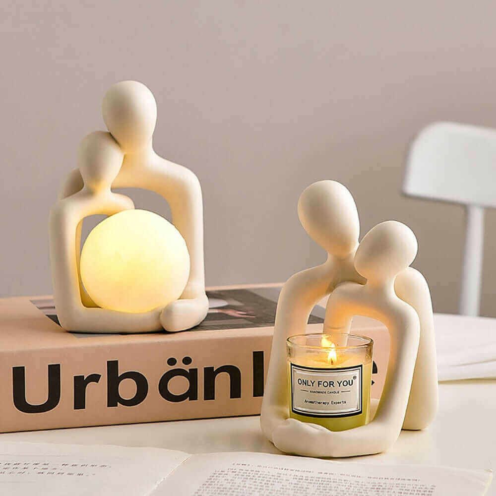Nordic Style Creative Couple Table Lamp Bedroom Decoration Accessories