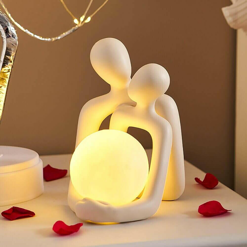 Nordic Style Creative Couple Table Lamp Bedroom Decoration Accessories