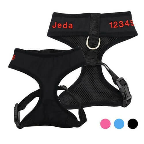 Nylon Personalized Dog Harness Custom Mesh Dogs.