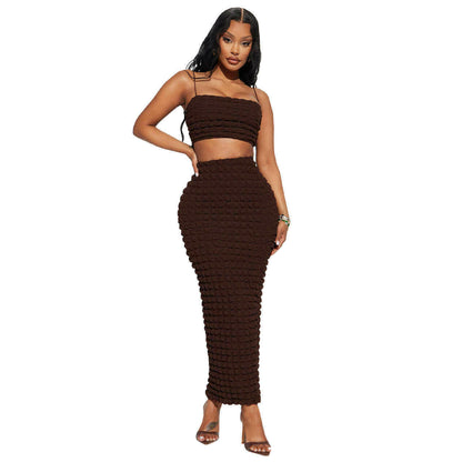 Two-piece Set with Bandeau and Long Skirt