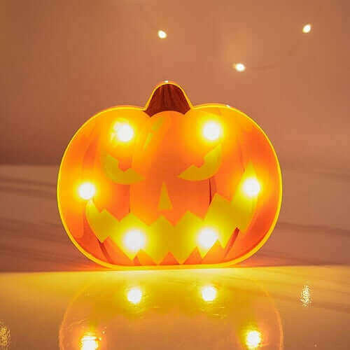 Halloween Decoration Pumpkin Spider Bat Witch Ghost Skull Led Light