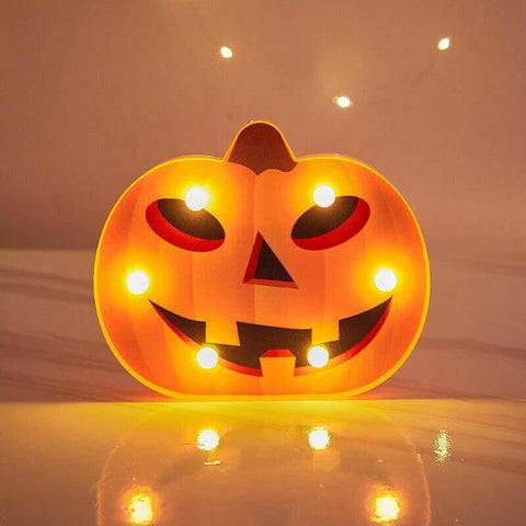 Halloween Decoration Pumpkin Spider Bat Witch Ghost Skull Led Light