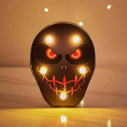 Halloween Decoration Pumpkin Spider Bat Witch Ghost Skull Led Light.