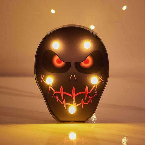 Halloween Decoration Pumpkin Spider Bat Witch Ghost Skull Led Light