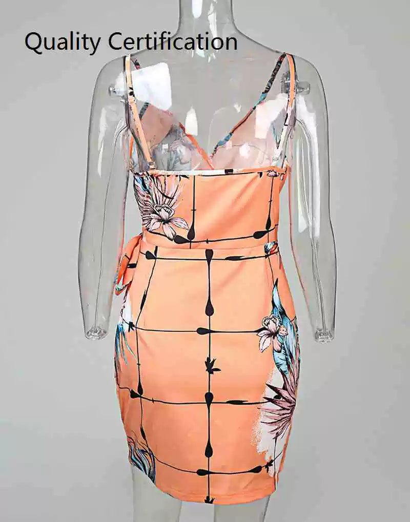 Wrap Casual Dress Women Sleeveless Mini Dress