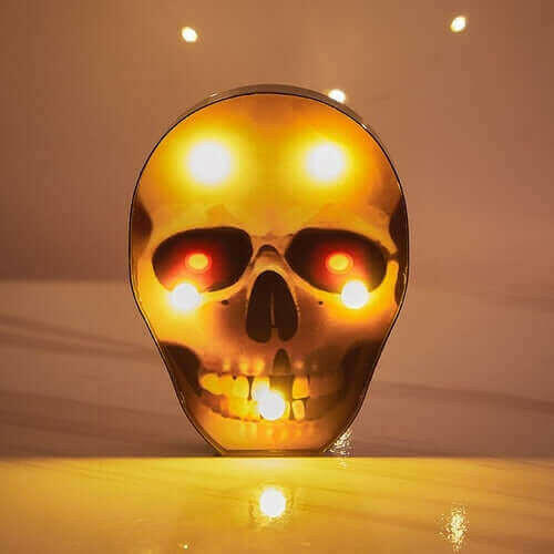 Halloween Decoration Pumpkin Spider Bat Witch Ghost Skull Led Light