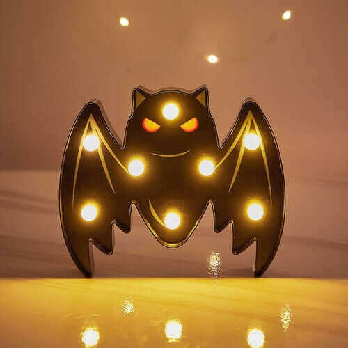 Halloween Decoration Pumpkin Spider Bat Witch Ghost Skull Led Light