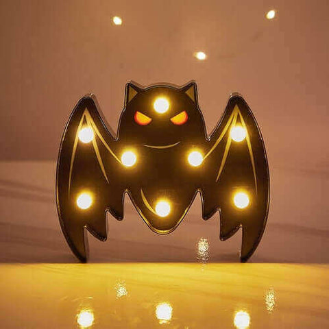 Halloween Decoration Pumpkin Spider Bat Witch Ghost Skull Led Light