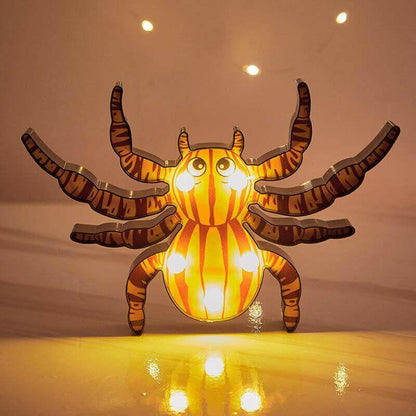 Halloween Decoration Pumpkin Spider Bat Witch Ghost Skull Led Light.