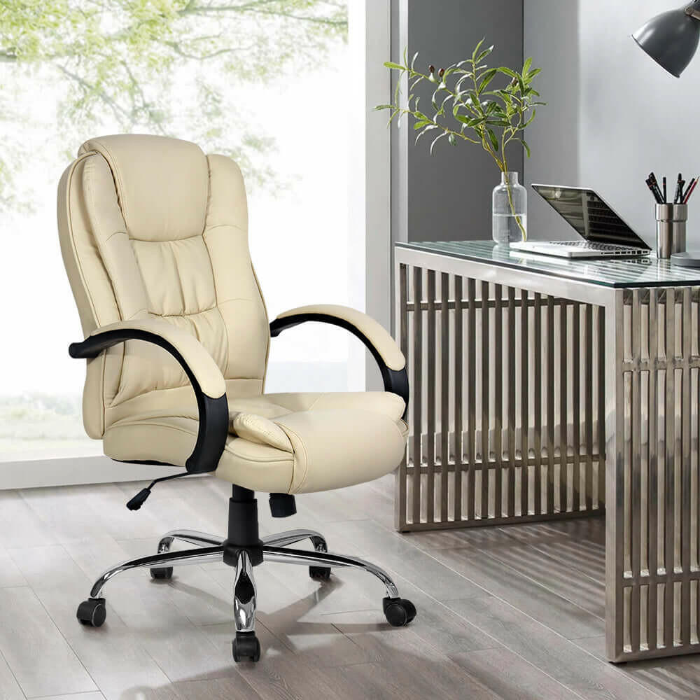 Artiss Office Chair Gaming Computer Chairs Executive PU Leather Seat.