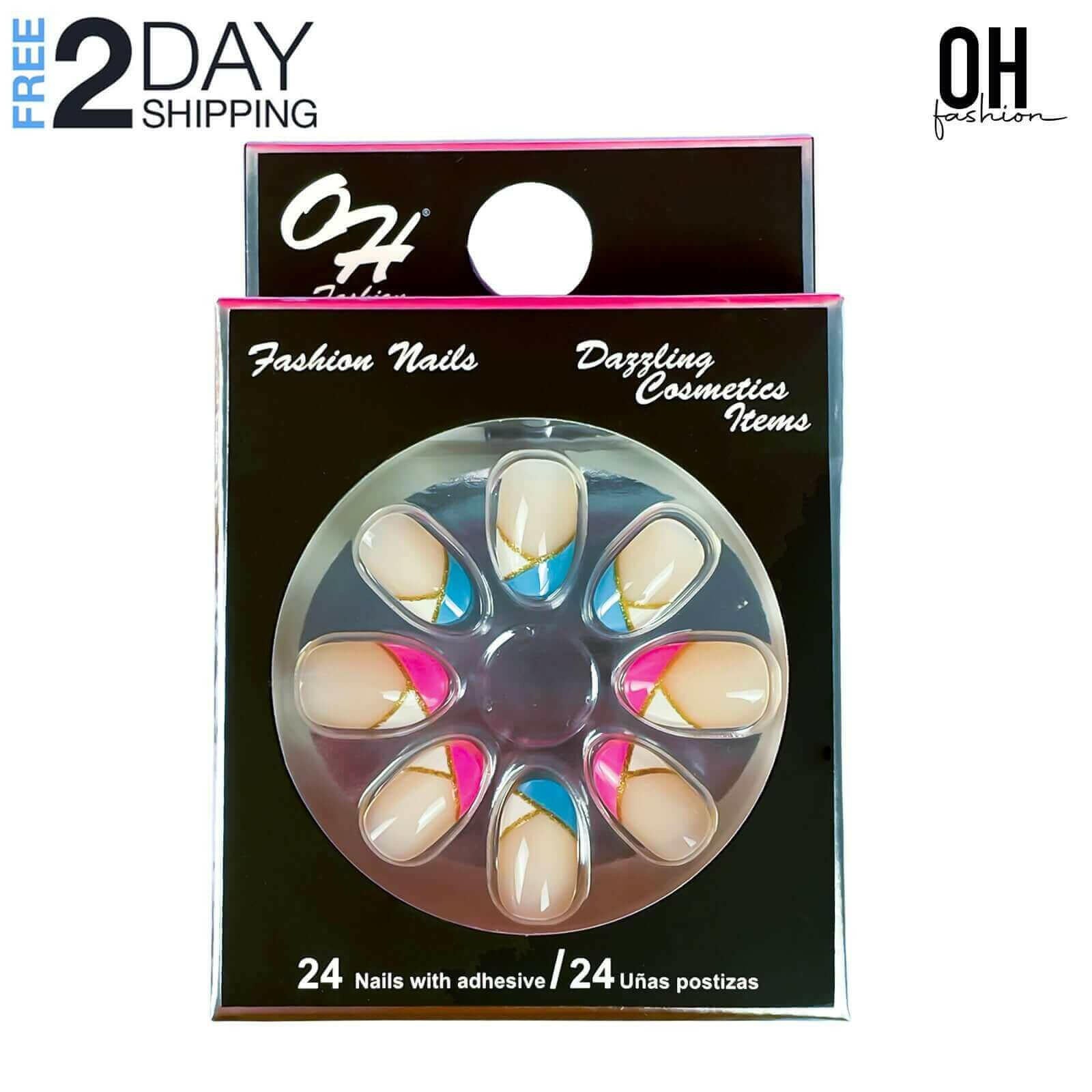 Glue on Nails Daily Chic, 24 PCs