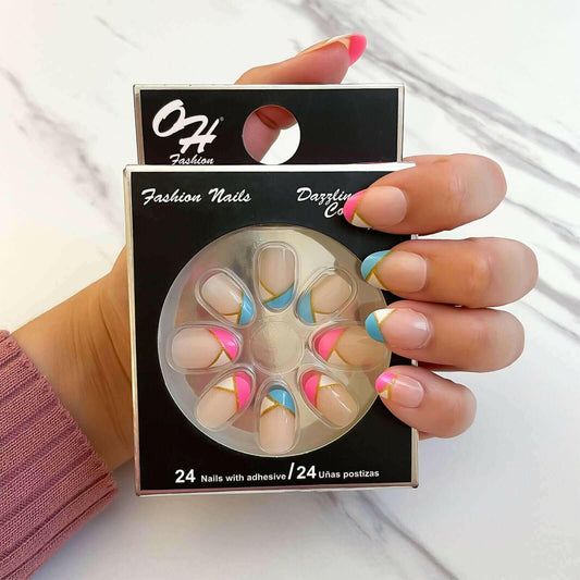 Glue on Nails Daily Chic, 24 PCs.