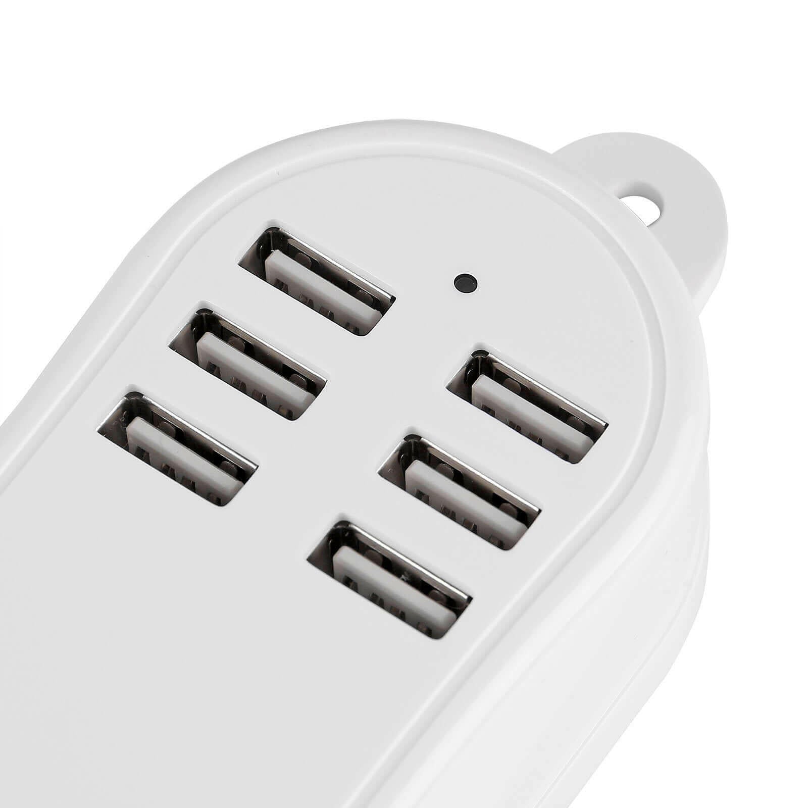 EU Plug 5A 6 USB Ports Desktop Charger HUB Socket.