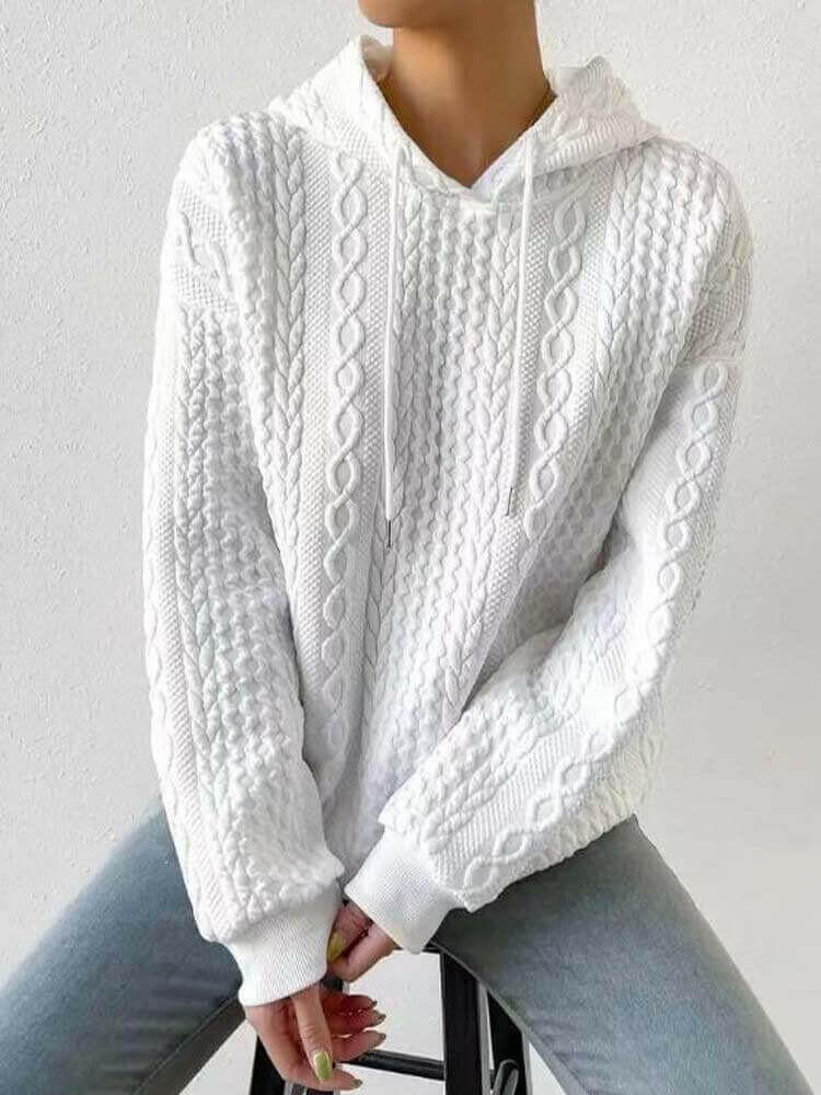 Oversized Hooded Sweatshirt Women Autumn Winter Casual Long Sleeve