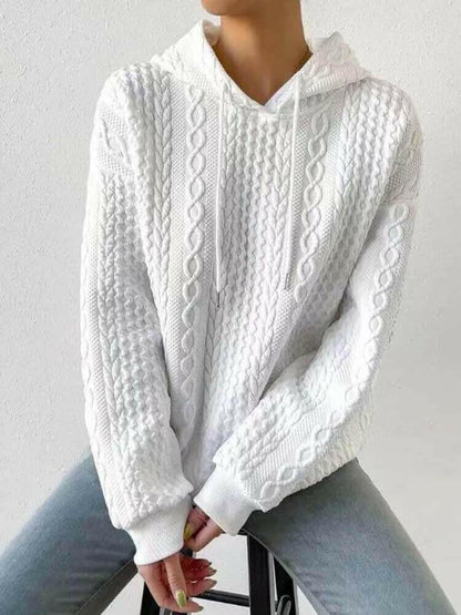 Oversized Hooded Sweatshirt Women Autumn Winter Casual Long Sleeve