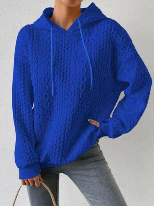 Oversized Hooded Sweatshirt Women Autumn Winter Casual Long Sleeve