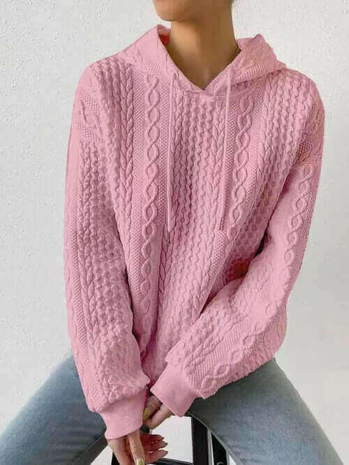 Oversized Hooded Sweatshirt Women Autumn Winter Casual Long Sleeve