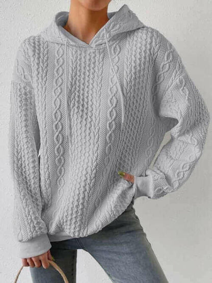 Oversized Hooded Sweatshirt Women Autumn Winter Casual Long Sleeve