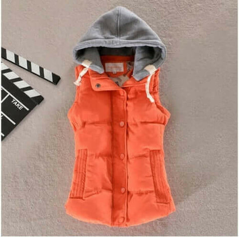 Plus Size 6XL Women Vest Winter Coat  Ladies Gilet Colete Feminino.