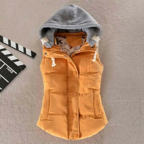 Plus Size 6XL Women Vest Winter Coat  Ladies Gilet Colete Feminino.