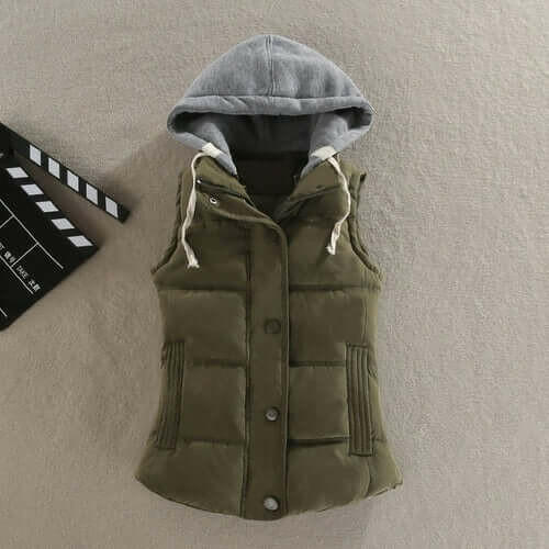 Plus Size 6XL Women Vest Winter Coat  Ladies Gilet Colete Feminino.