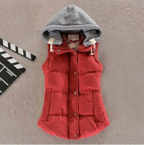 Plus Size 6XL Women Vest Winter Coat  Ladies Gilet Colete Feminino.