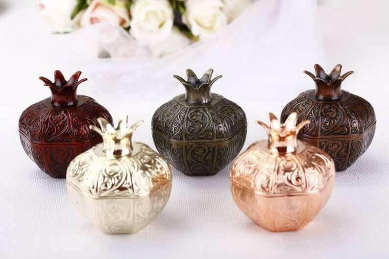 Pomegranate wedding favors, 50PCS.