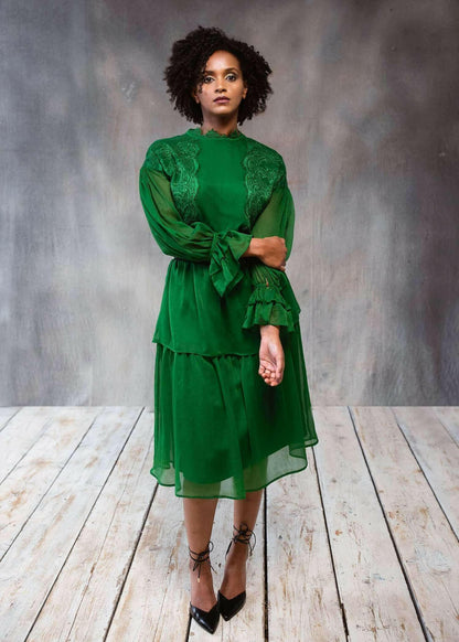 Green Lace Dress BethAle London.