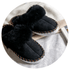 Black Shearling Sheepskin Mules