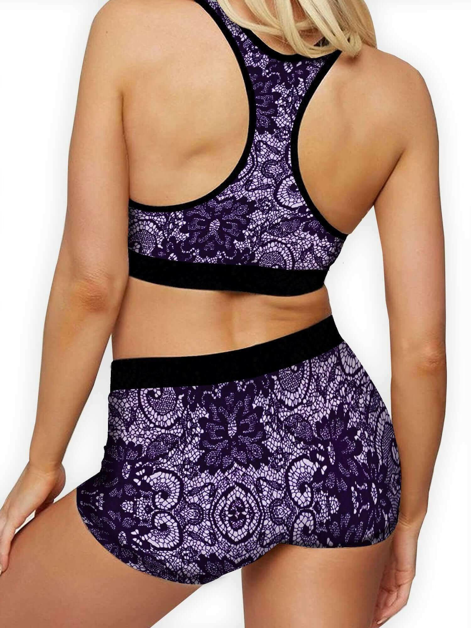 Purple Lace Boy Short.