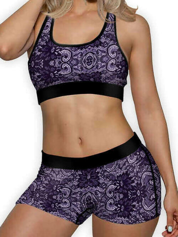 Purple Lace Boy Short.