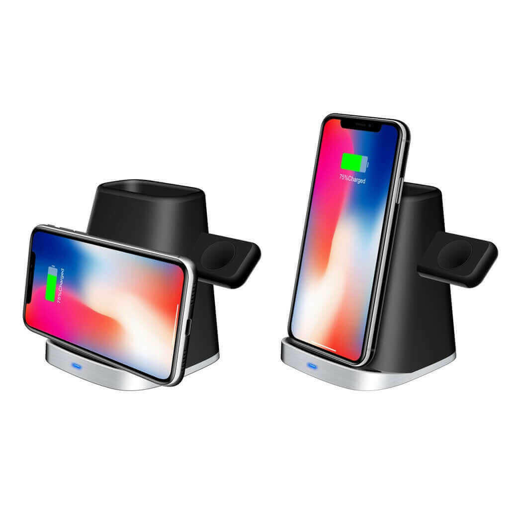 Qi Wireless Charging Charger Dock Holder for Apple