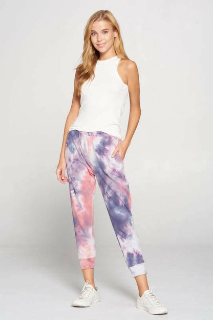 Tie Dye Jogger Pants with Pockets.