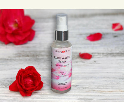 Natural Rose Water Spray.