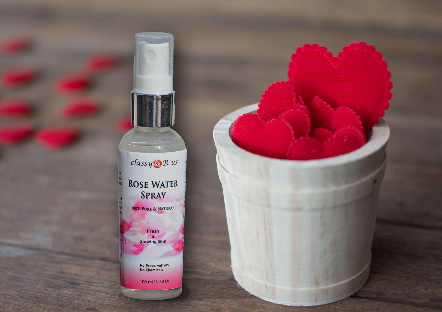 Natural Rose Water Spray.