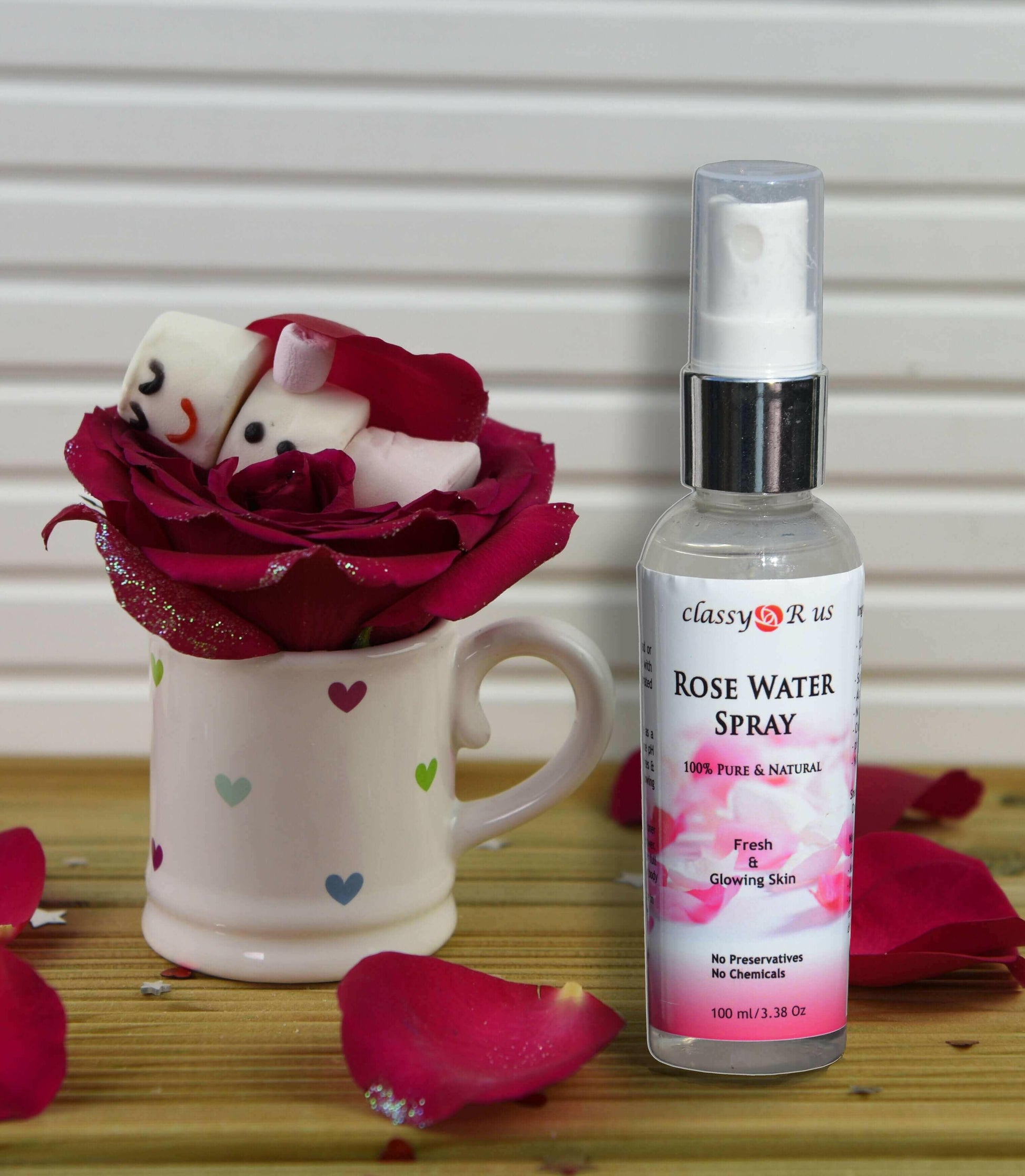 Natural Rose Water Spray.