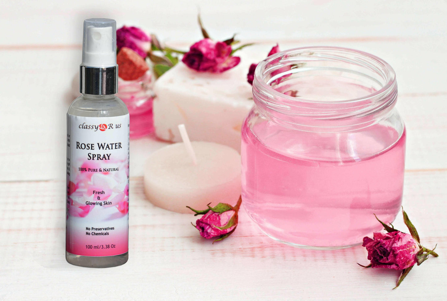 Natural Rose Water Spray.