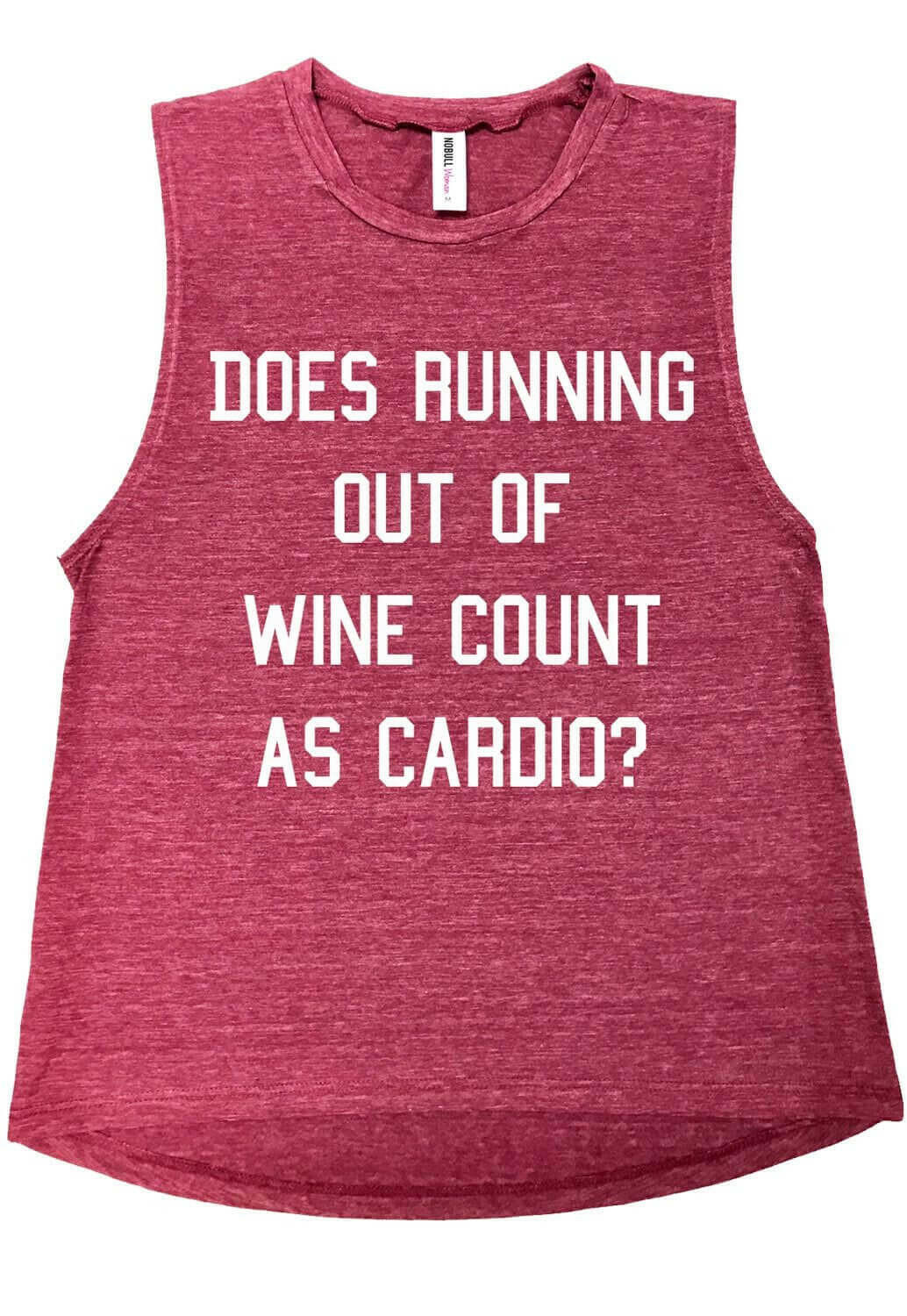 Running Out of Wine Muscle Tank Top.